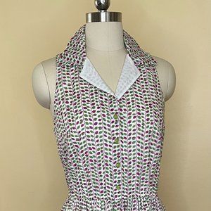 womans sleeveless waist dress